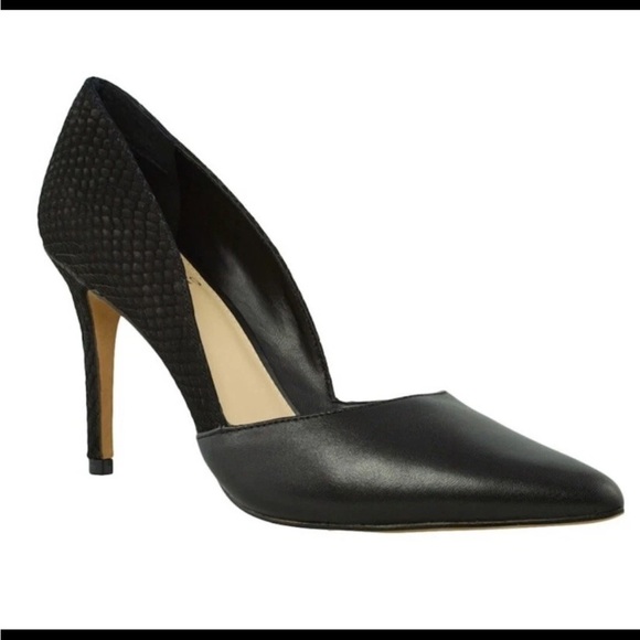 Vince Camuto Black Textured Stiletto Heels - Picture 5 of 12